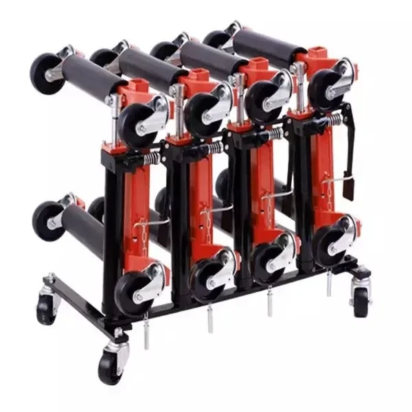 1 Ton Hydraulic Vehicle Shifter Car Skates Vehicle Ratcheting Foot Pedal Lift Wheel Dolly