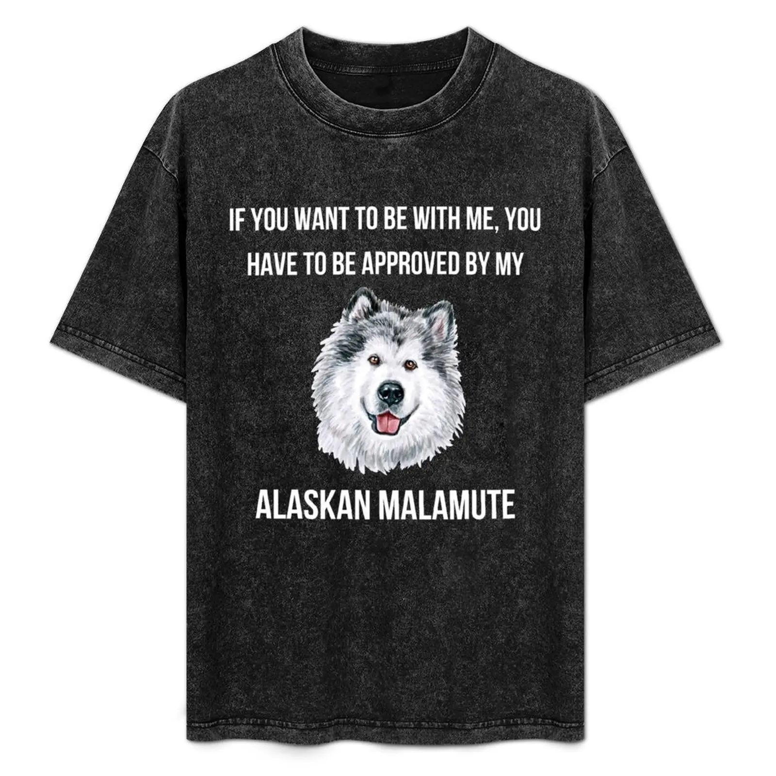 

Approved By My Alaskan Malamute T-Shirt Construction Work Tee Shirt