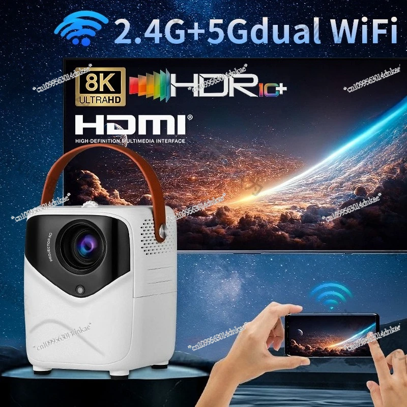 

Projector A009 Mini Portable Home 4K Ultra High Definition Wireless Wifi Screen Projection 4K