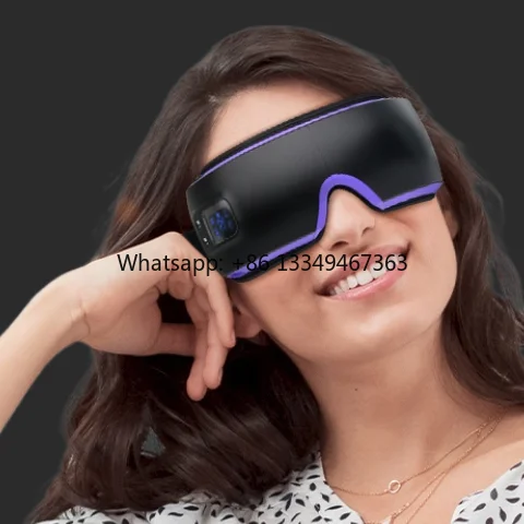Wireless Bluetooth Eye Massager Air Pressure Vibration Digital Eye Device Relief Heat Compress Eyes Care Sleep Machine Music