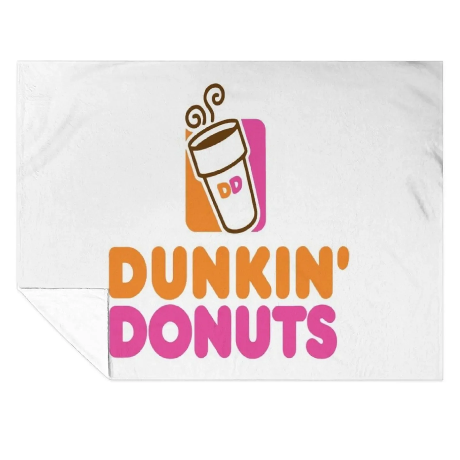 

DUNKIN DONUTS Throw Blanket Personalized Gift Large Soft Plush Plaid Comforter Blankets