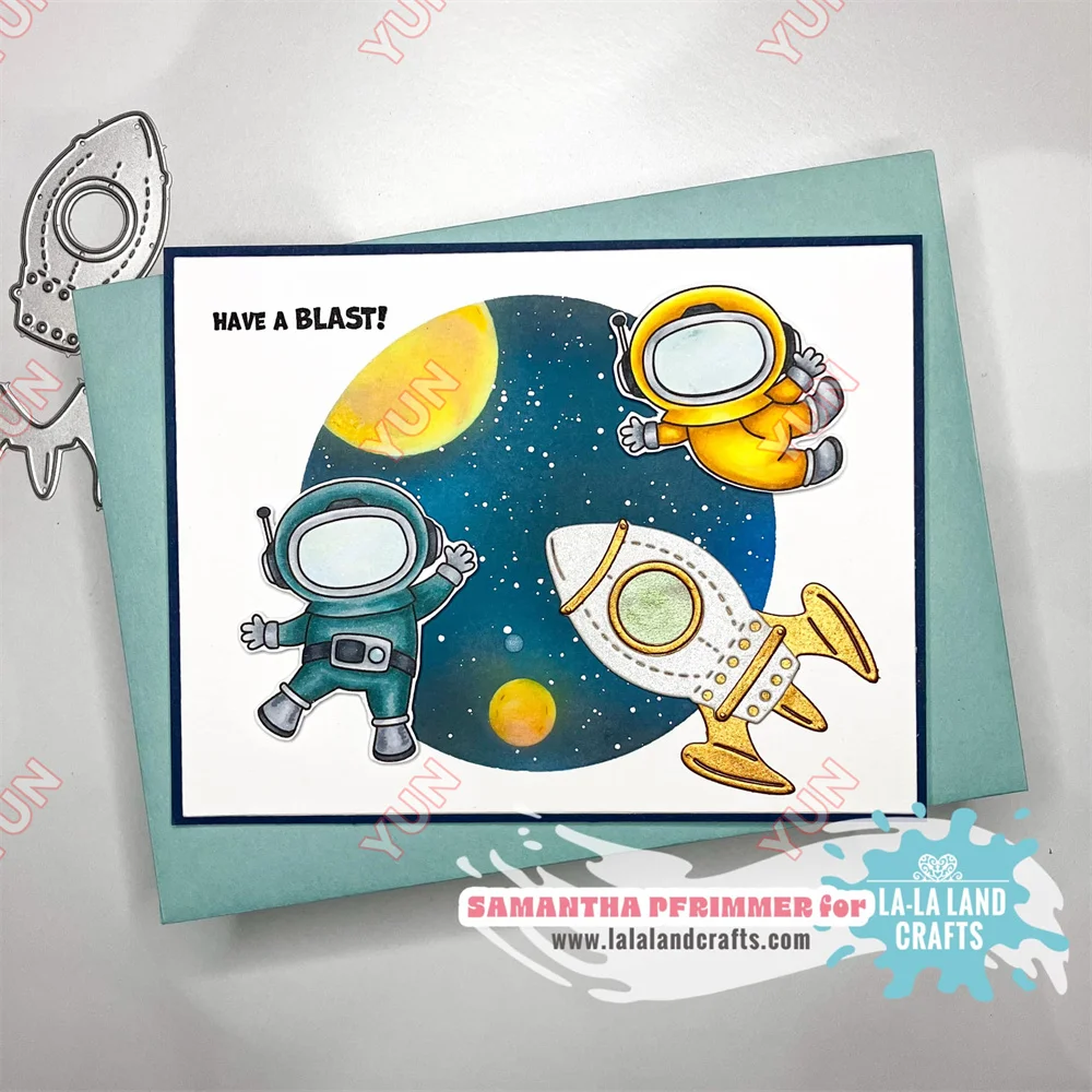 2025 novo moonscape terra nave espacial microscópio aro e balanço pista molécula corda morrer diy scrapbooking diário gravação