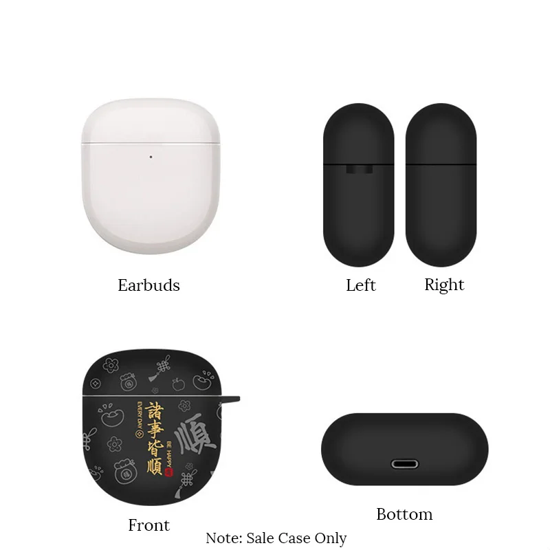 Case for Bose New QuietComfort Ultra(2nd Gen)/QuietComfort Ultra/QuietComfort II Earbuds Silicone Slim Earphones with Lanyard view 2