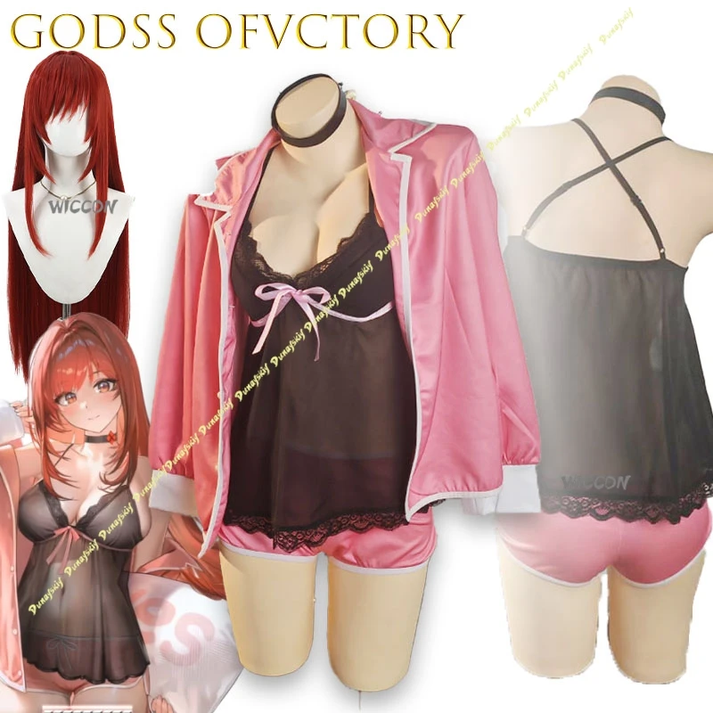 

Rapi Cute Pajamas Godss Cosplay Costume Full Set Uniform Women Halloween Carnival Sexy Skirt Party HCos Sleepsuit Christmas Set