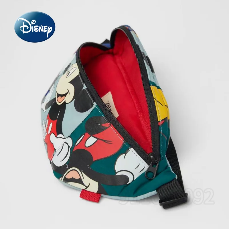 Disney Mickey New Children\'s Waistpack Luxury Brand Children\'s Crossbody Bag Cartoon Girls\' Waistpack Fashion Children\'s Bag