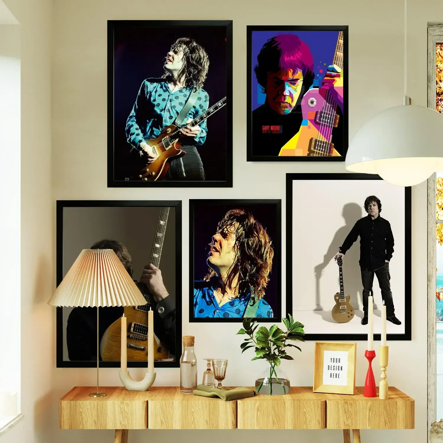 Gary Moore Wall Art Prhonneur Poster, Canvas Painting, Modern Family, Living Room, Home Decor