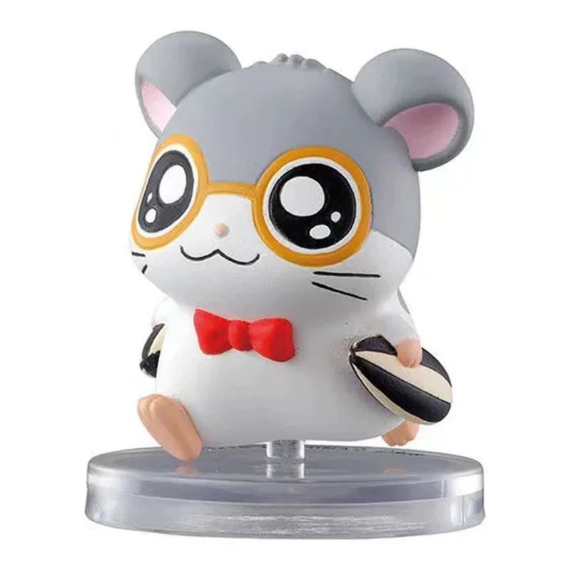 Bandai Hamtaro Original Gashapon ならぶんです Anime Figure Gift Collectible Model Ornaments Toy Collection Gift Doll Birthday