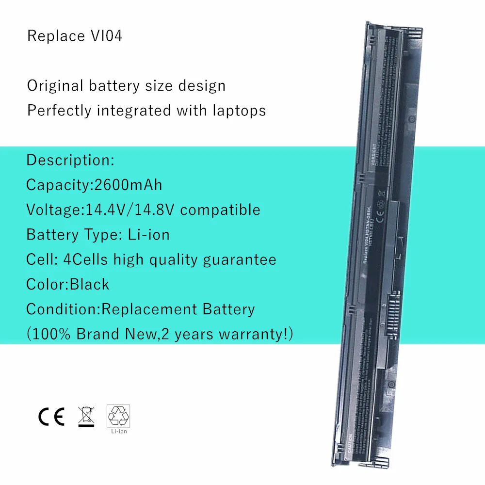 VI04 Laptop battery For hp Envy 14 15 17 u000 - u099 x000 - x099 FOR ProBook 440 445 450 455 G2