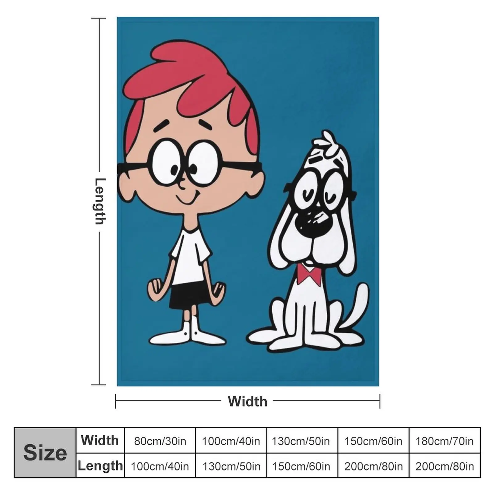 Mr. Peabody and Sherman Throw Blanket Furry Blankets Decorative Sofa Blanket Summer Blanket Flannel Fabric