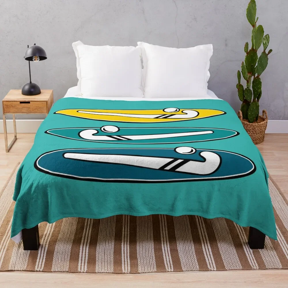 

Hockey stick Throw Blanket Soft Warm Blanket Gift for Grandparents