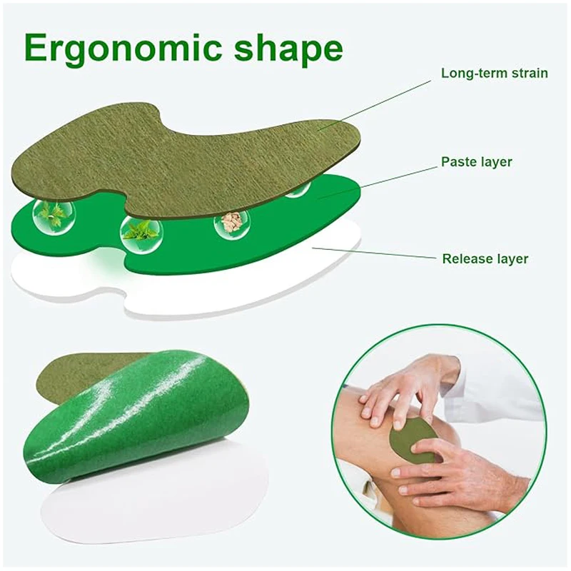 12/24/36/60 шт. наколенник полынь самонагревающаяся наклейка для тела, шеи, спины, боли в спине, массажные наколенники, теплые наколенники