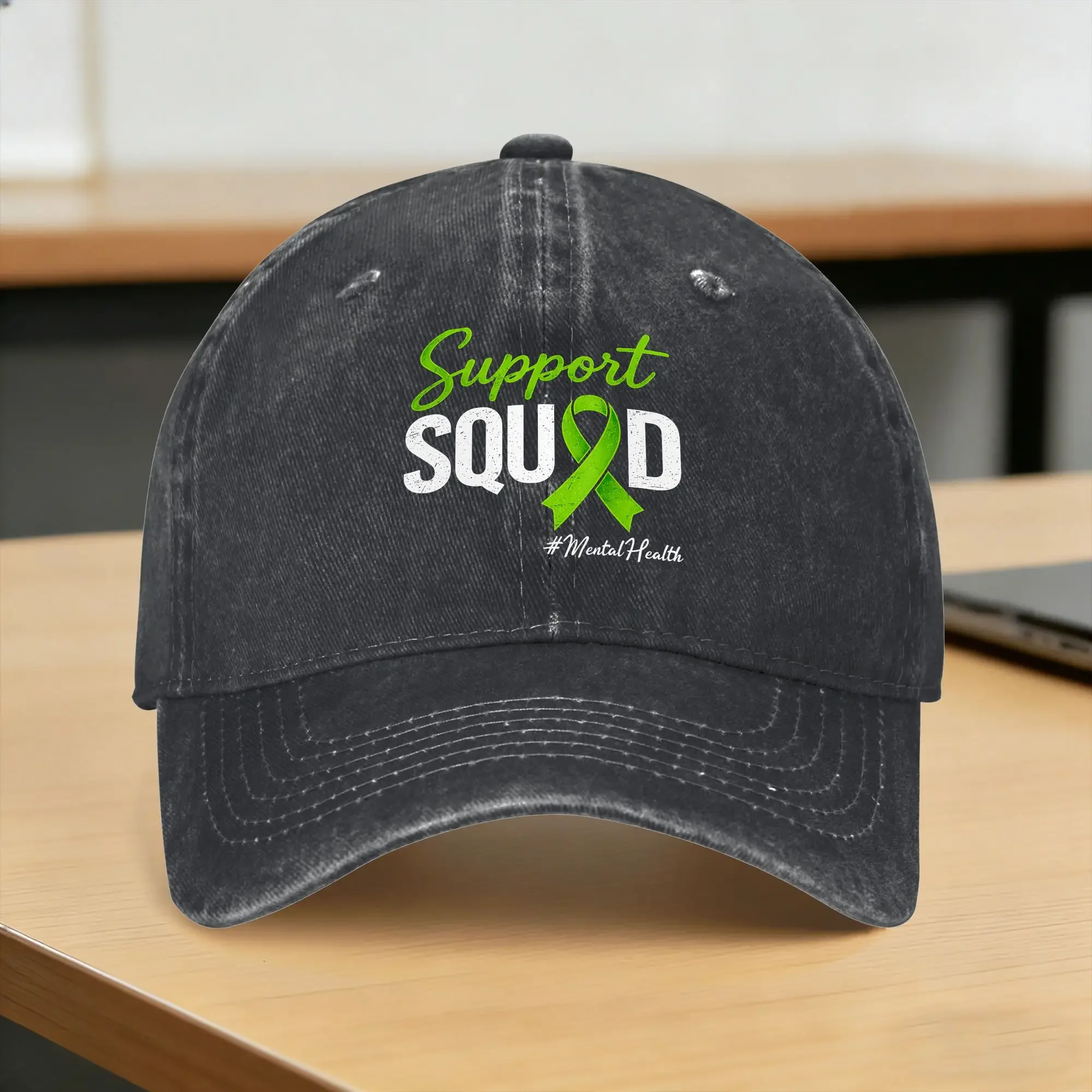 Gorra de béisbol con lazo verde de mayo para concienciación sobre la salud mental del equipo de apoyo, gorra de camionero estampada para hombres y mujeres, gorras de béisbol en oferta.