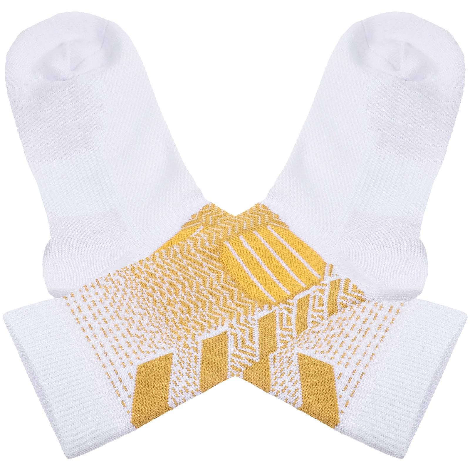 

1Pair High Performance Cushioning Sports Socks Thickened Breathable Mid Calf Socks for Running Basketball Men Athletic Training