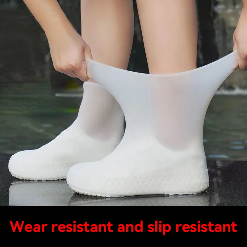 Shoes Rain-Proof Dustproof Cover Reusable Non-slip Rain Boots Waterproof Shoes Covers Rubber Rain Boot Covers for Outdoor Use