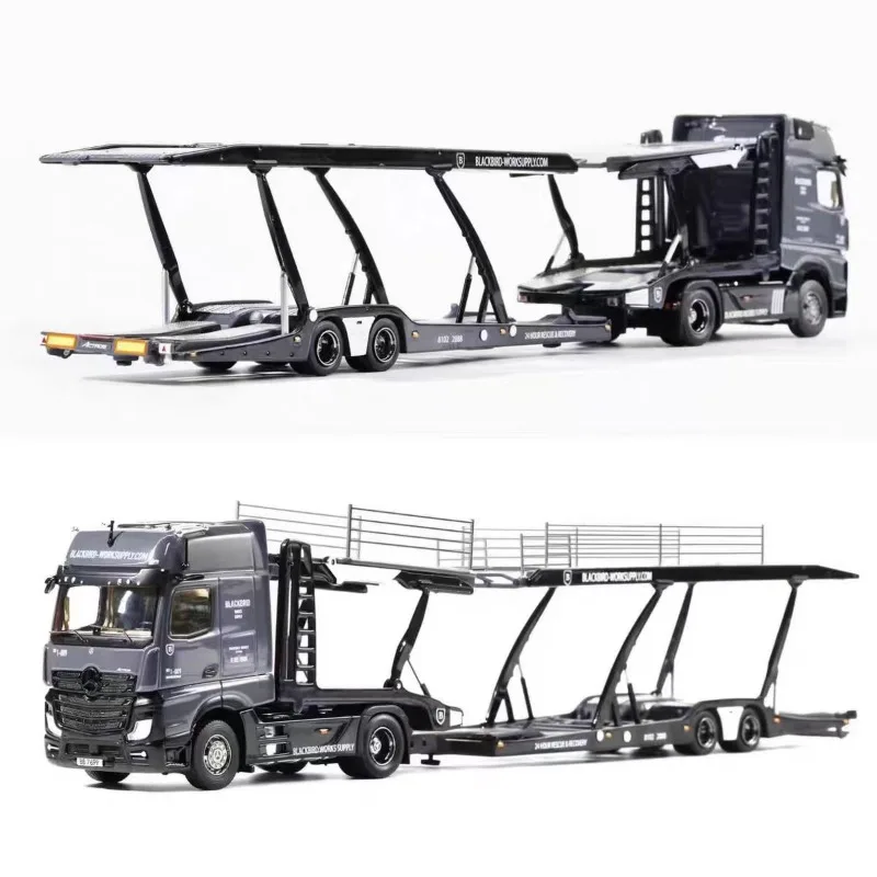 GCD 1:64 Actros Heavy Truck Bracket Lifting Transport Vehicle Die Casting Alloy Simulation Car Model Male Gift Birthday Gift. - view 5