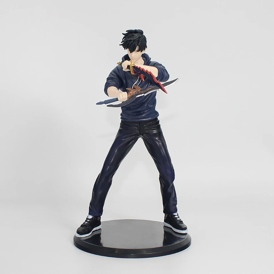 Figura de acción de Jinwoo, nivelación individual de 21cm, versión de Anime, PVC, decoración coleccionable, modelo de figura, exhibición, mercancía de Anime