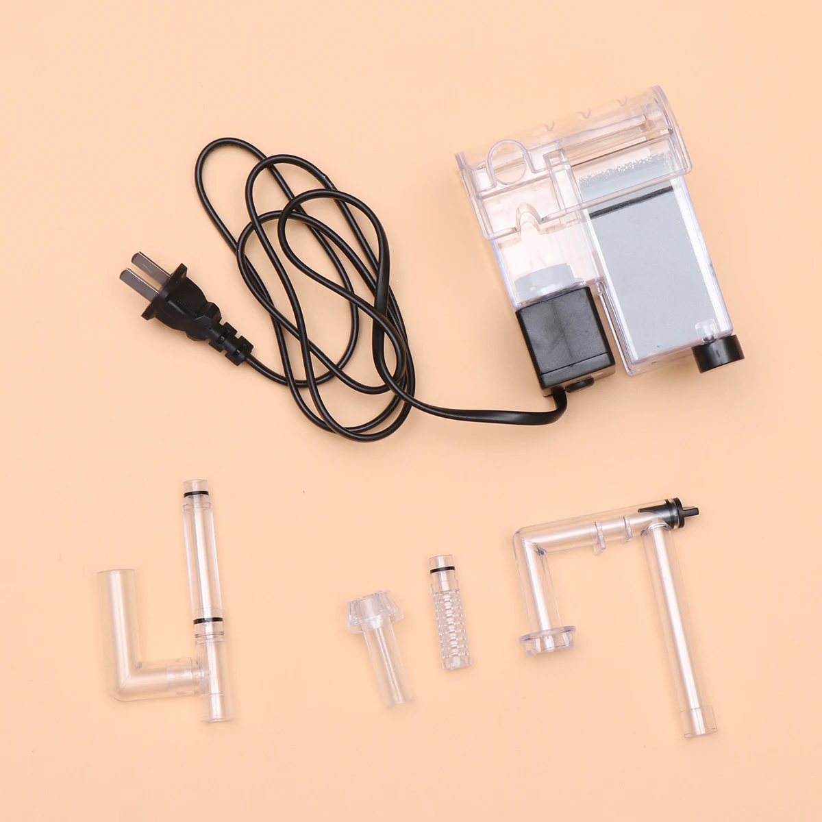 

Aquarium Suspension Oxygen Pump Hanging Filter Waterfall Submersible Wall Mounted Fish Tank Filtration (XP-06 3.5W)