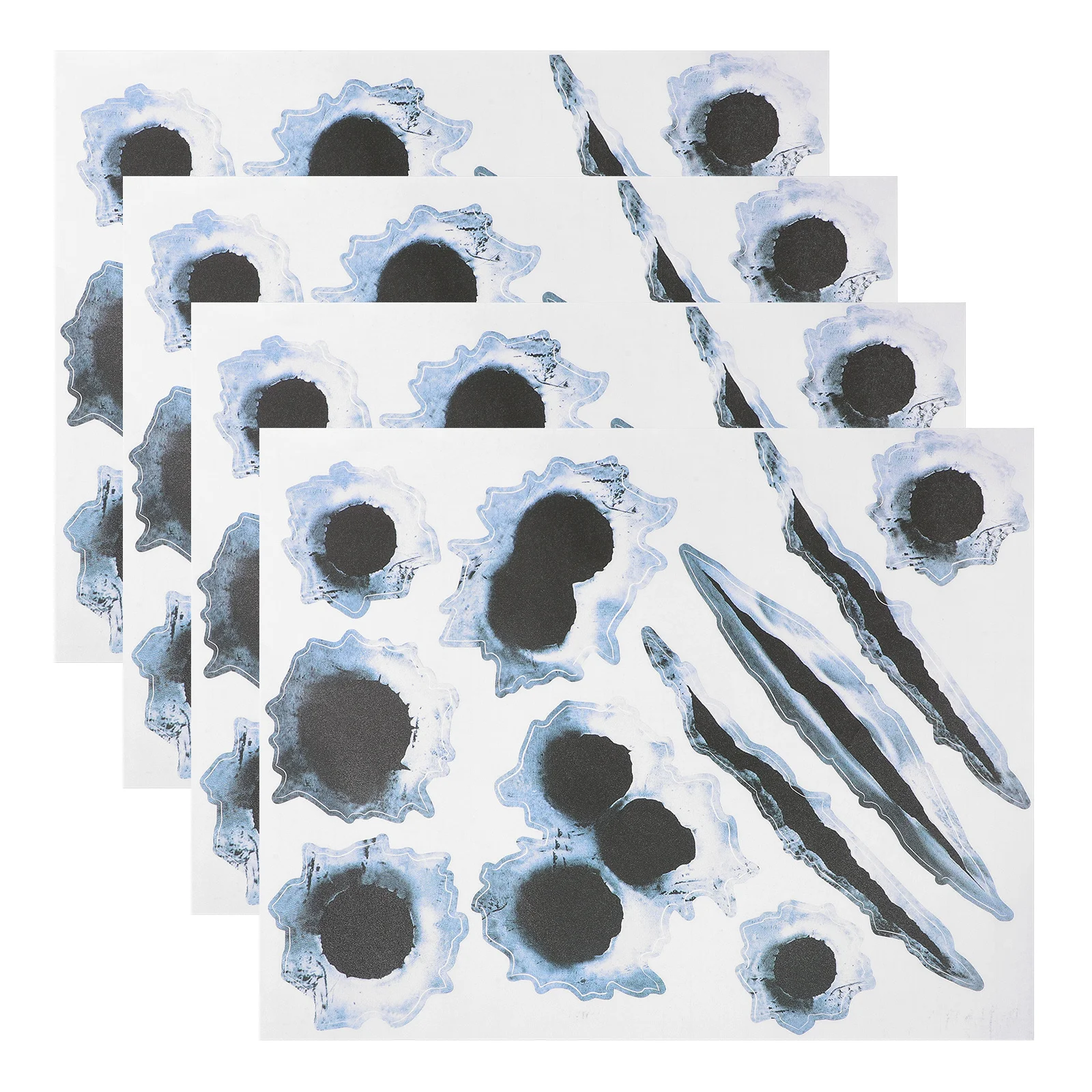 

4Pcs Realistic Car Stickers Waterproof Sunproof Durable Auto Decals Easy Remove DIY Decoration for Vehicle Auto Sticker