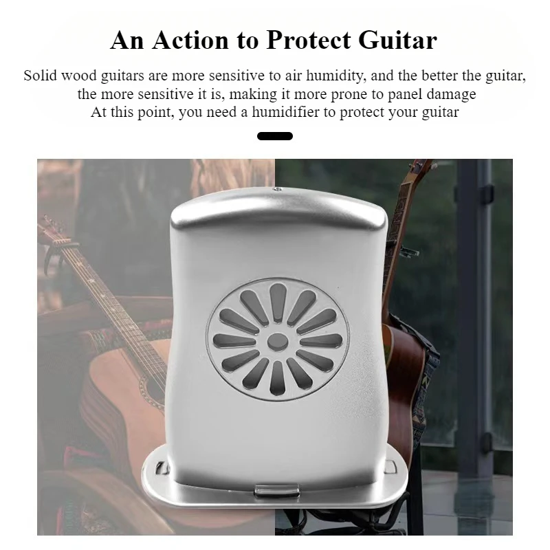 Acoustic Guitar Sound Hole Humidifier Anti-drying Anti-panel Cracking Instrument Care Humidity Adjustment Guitar Accessories