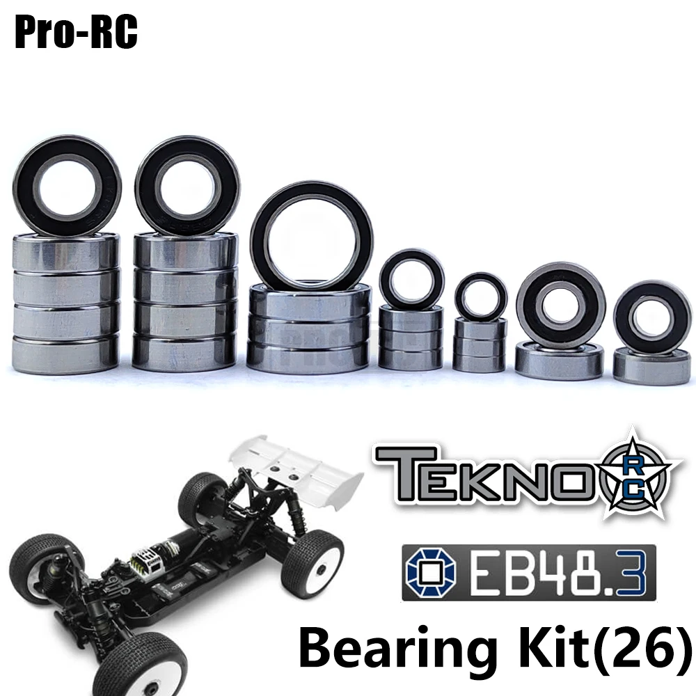 

For Tekno 1/8 EB48.3 Buggy Complete Bearing Kit (26Pcs) Rc Car Parts