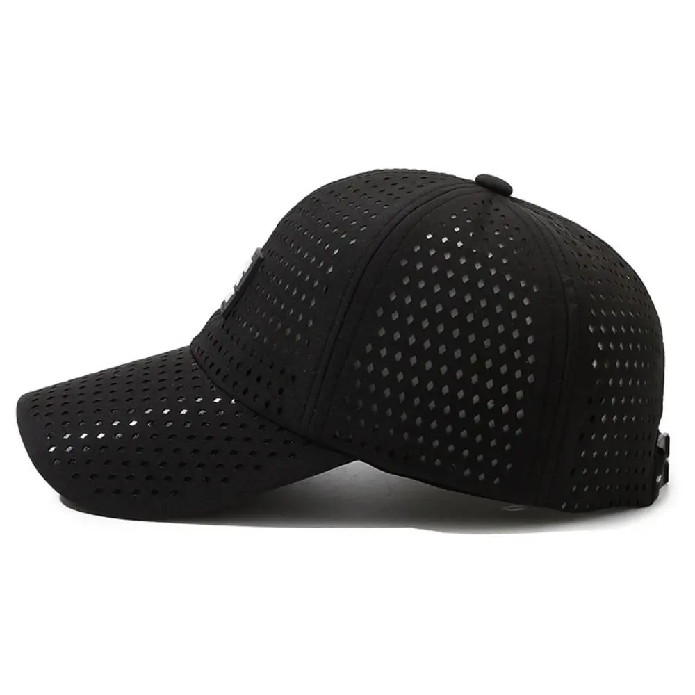 Bonés de beisebol respirável de secagem rápida para homens e mulheres, protetor solar ajustável, boné solar snapback