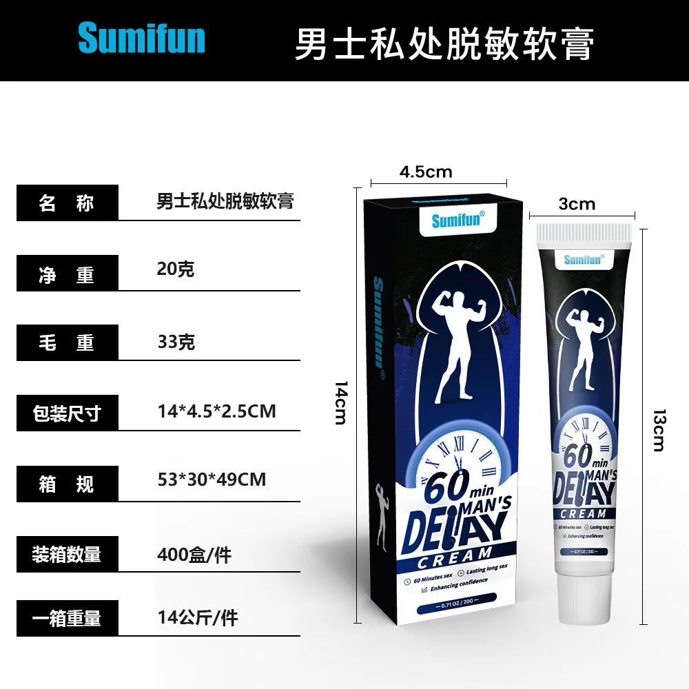 Men's External Health Care Ointment for Relieving Discomfort in Private Areas, for Men with Sensitive Private Areas K10195