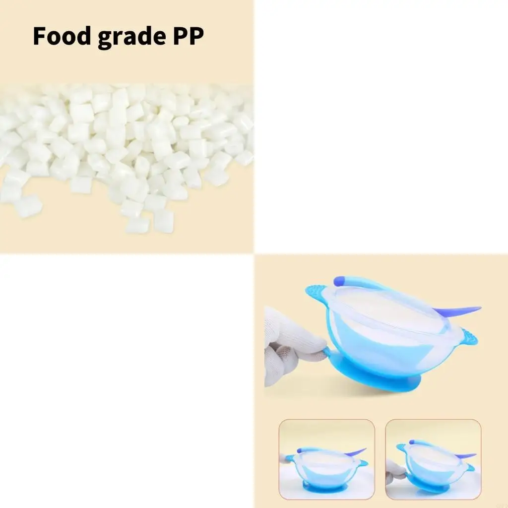 

Silicone Suction Bowl and Spoon Set Training Eat Bowl For Baby Learning to Eat