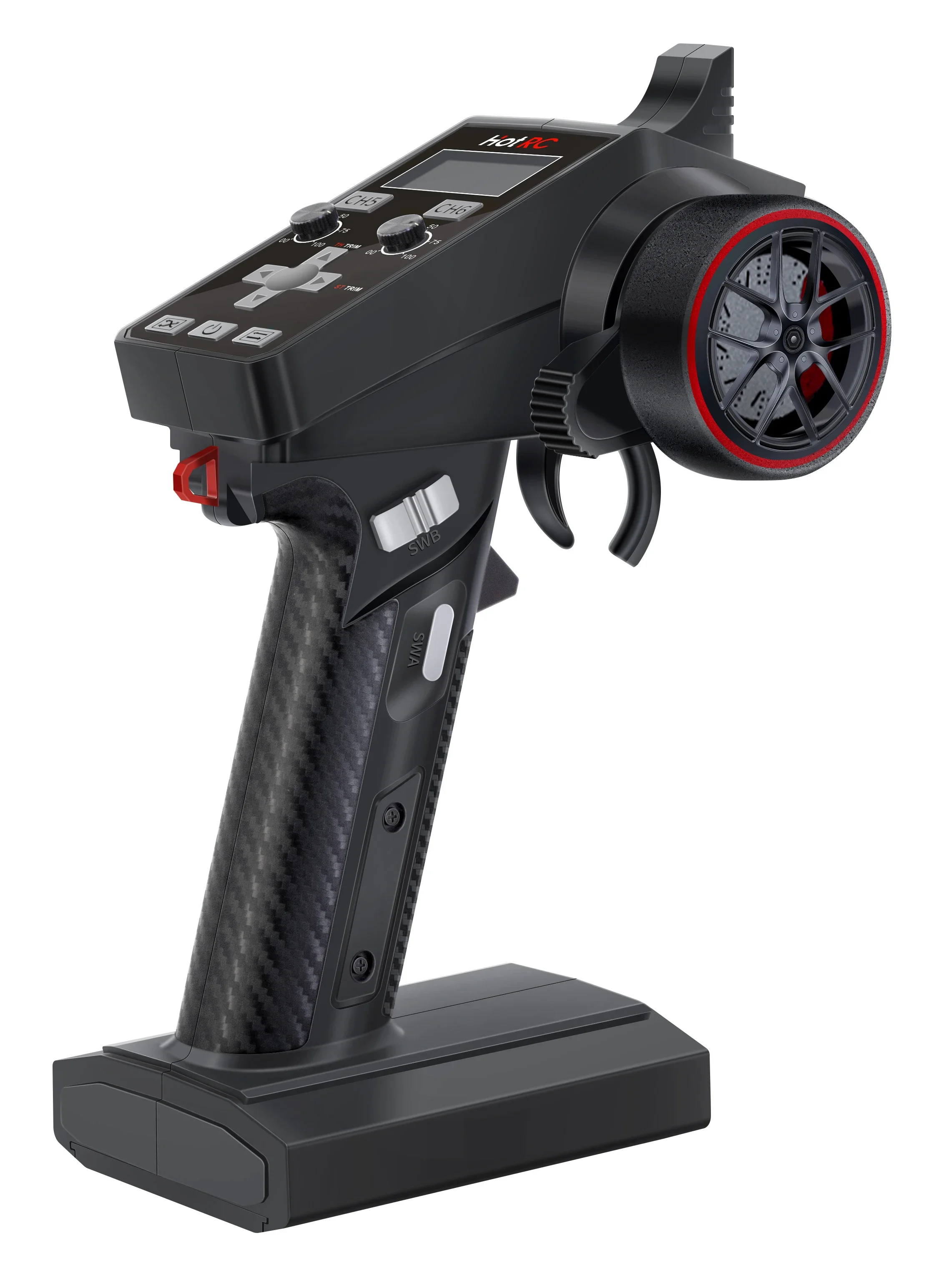 HotRC CT-6A 6CH 2,4G transmisor Control remoto F-06A receptor 4-9V sistema de Radio para RC modelo coche barco tanque oruga TRX4 SCX10