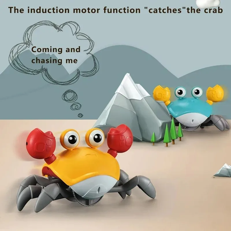 Dancing Crab Pet Toy with Music & Auto-Dancing, Interactive Fun for Cats Dogs - Indoor Pet Entertainment