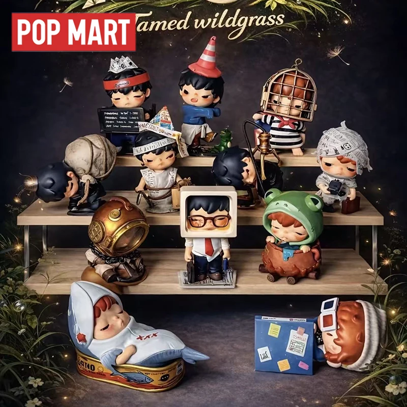POP MART Hirono TAMED WILDGRASS Serie Original Mystery Box Blind Box Überraschungstüte Spielzeug Puppe Niedliche Desktop-Ornamente Sammlerstück Geschenk