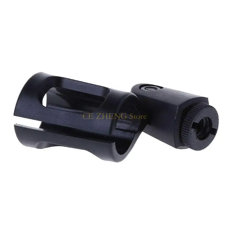 E56B 무선 마이크 스탠드 브래킷 범용 마이크 유연성 스탠드 브래킷 지원 액세서리 플라스틱 클램프 홀더