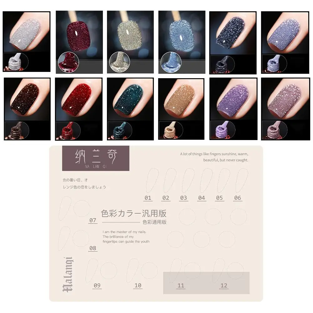 

8ml Flash Gel Nail Polish Flash Long-lasting Multiple Color Beauty Therapy Soak Easy Gel Nail Design Remove Light Polish To P4M0