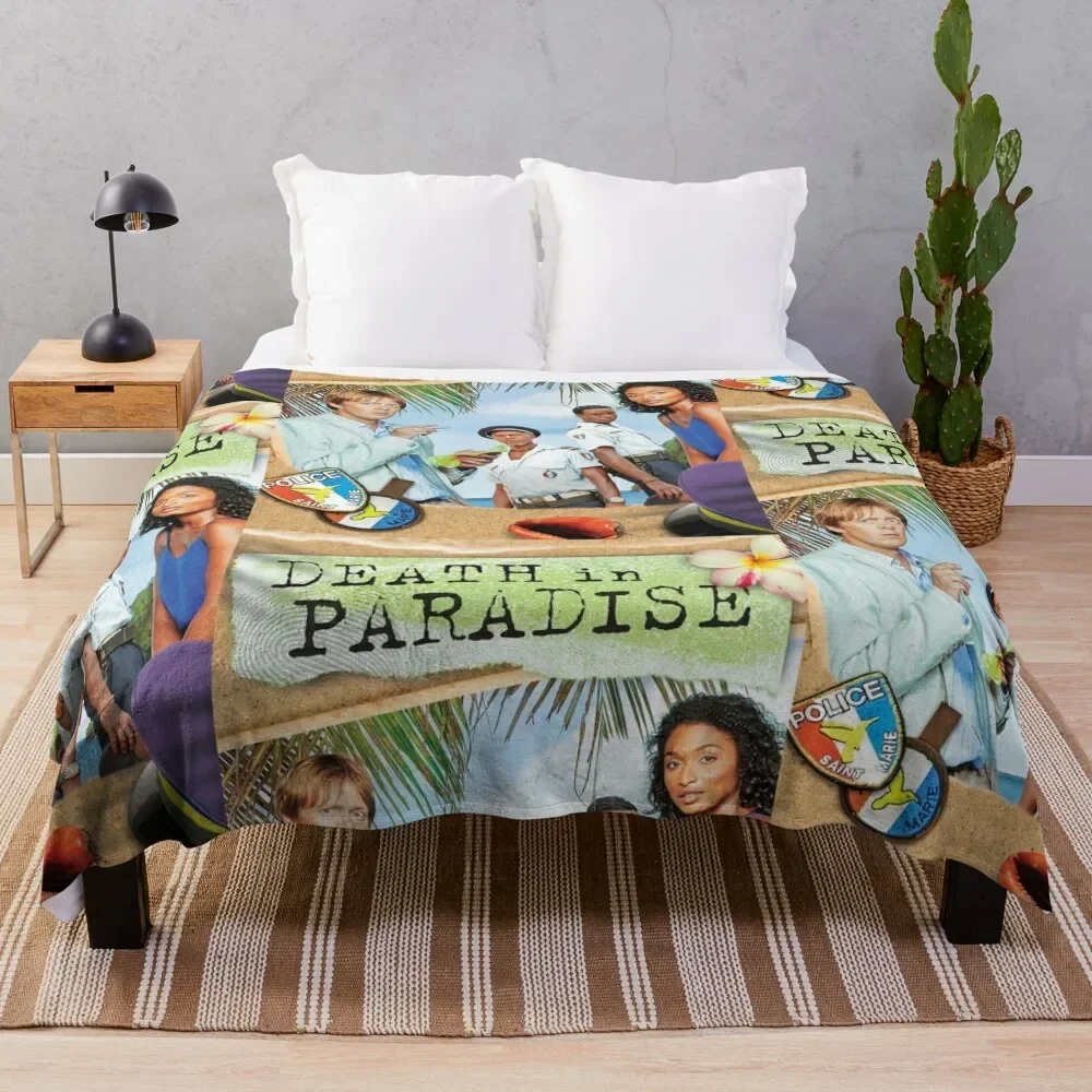 BBC Death in Paradise Throw Blanket Camping Bed Fashionable Soft Beds Blankets