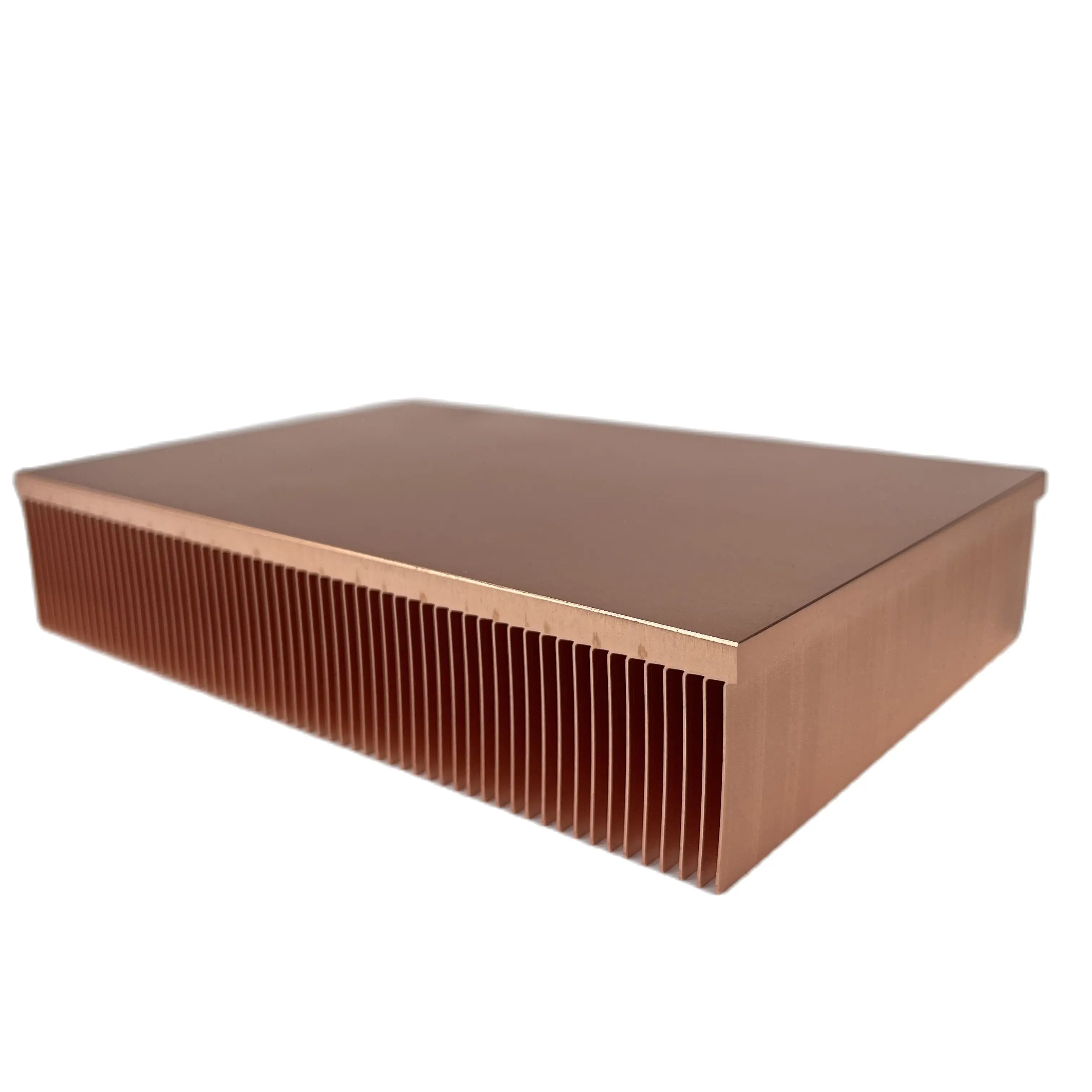 Pure Copper Heatsink 150x100x30mm Skiving Fin Radiator For Industrial Equipment Medical Device