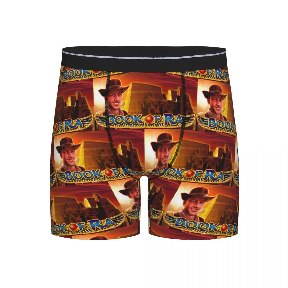 

Long Boxer Underpants Shorts Book Of Ra Panties Male Ventilate Underwear for Homme Man Boyfriend Gifts