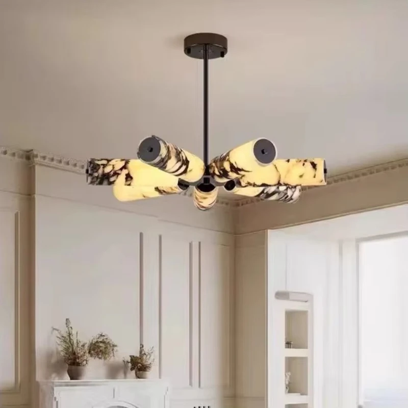 Modern marble chandeliers, suitable for dining rooms; exquisite living room island lighting; designer lamps.