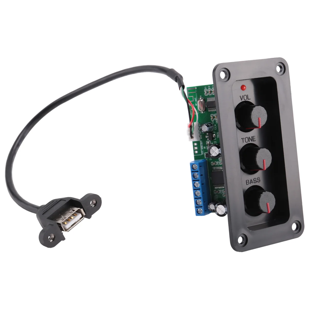 Placa de áudio Bluetooth 5.0, Mono Stage Amplifier Board, U Disk Decoder, Linha USB, 30W