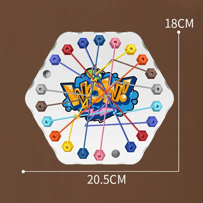 เด็กเชือก Knots เกมกระดานปริศนาสี Twisted เชือกเชื่อมต่อ Logic Thinking ตารางเกมเด็ก Interactive Toy