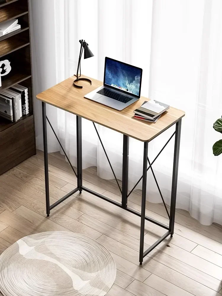 

Simple Folding Table Standing Table Desk Standing Work Table Computer Portable Home Writing for Notebook Furniture