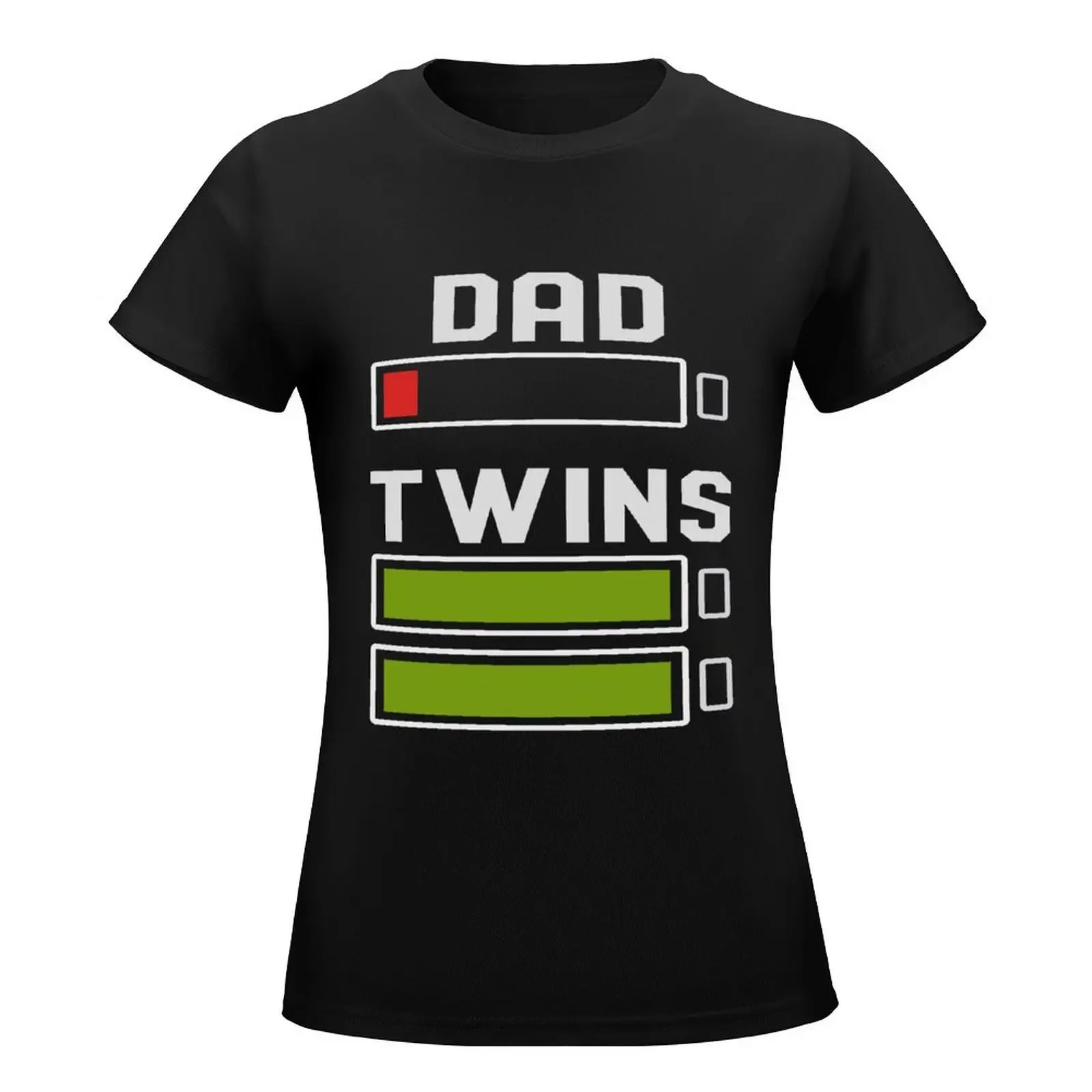 Dad of Twins Shirt Dad of Twins Gift T-Shirt anime clothes cute tops t shirts for Women graphic