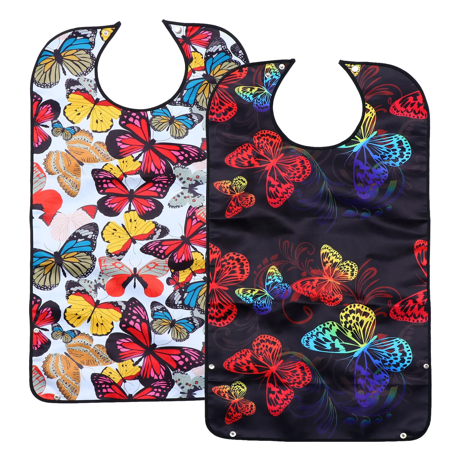 

2pcs Bibs for Elderly Reusable Large Bibs Washable Polyester Large Size Dinner Eating Accessories Keeping Clean