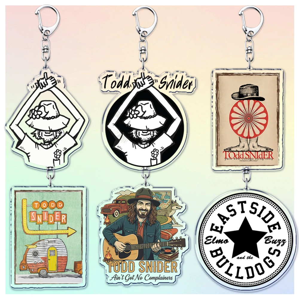 Pop Singer with Guitar Keychain for Accessories Artistic Painter The Griddy Duo Keyring Jewelry  Fans Friends Gifts