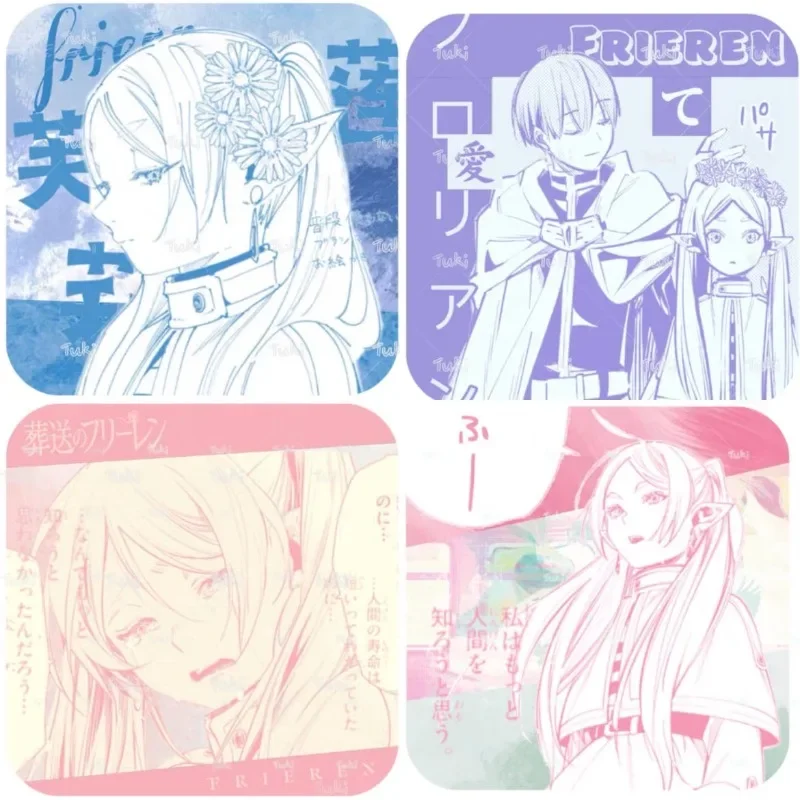 4Pcs/Pack Anime Cartoon Fans Collection Character Card Birthday Gift
