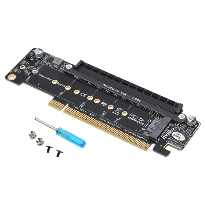 Pcie4.0チャネル分割アダプターPCi-express x16からx8 x4スプリッター