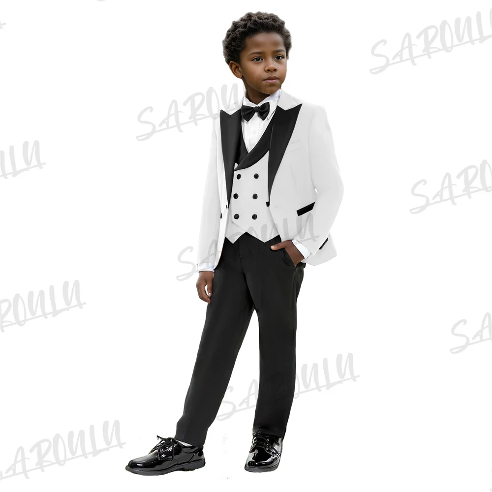 Party Boys Suits Church School Celebrating Children's Day Hot Sale Graduation Ceremony Flower Piano Performance 4-pieces Set