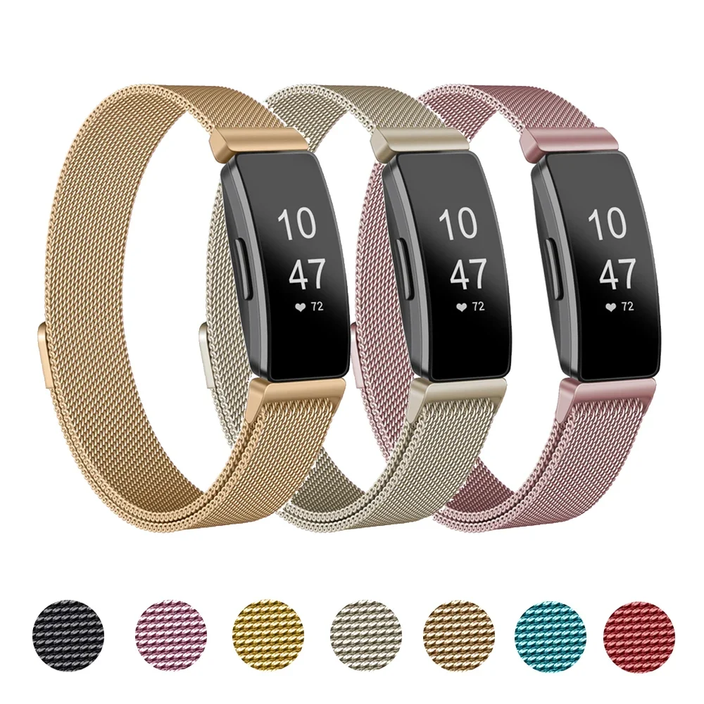 

Metal Band for Fitbit Inspire 2 Strap Smartwatch Bracelet for Fitbit Inspire Accessories Milanese Replacement Wristband correa