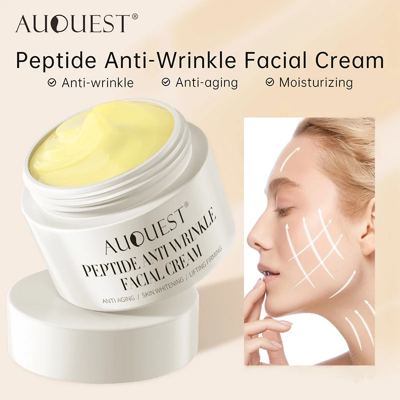 

Peptide Anti Wrinkle Cream Collagen Hyaluronic Acid for Face Anti Aging Moisturizing Fade Fine Line Firm Skin Care Facial Cream