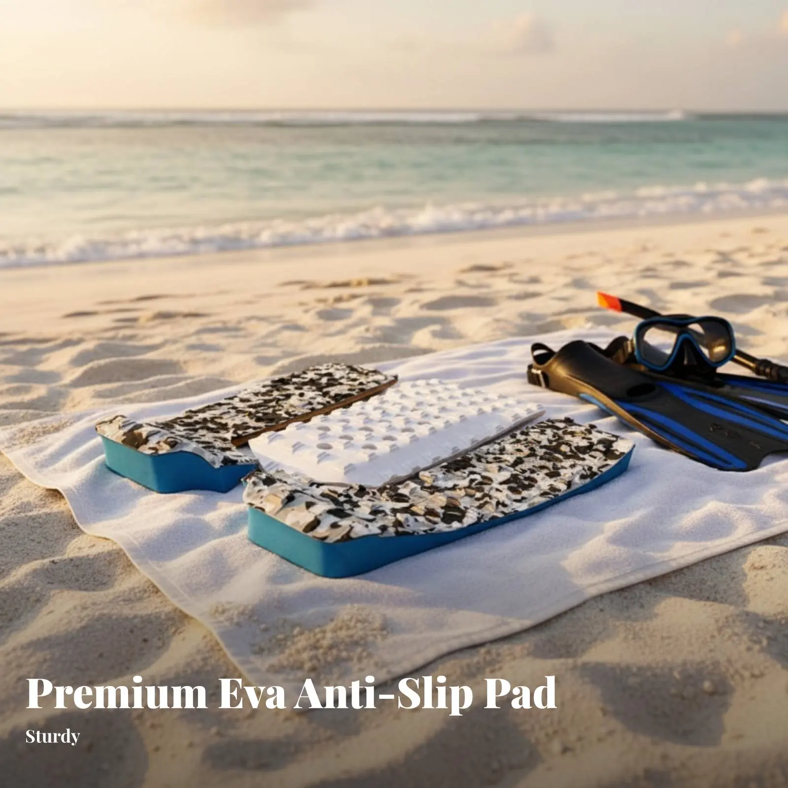 

Набор из 3-х противоскользящих накладок из пенорезины для досок для серфинга, легко устанавливаемые, для улучшения сцепления