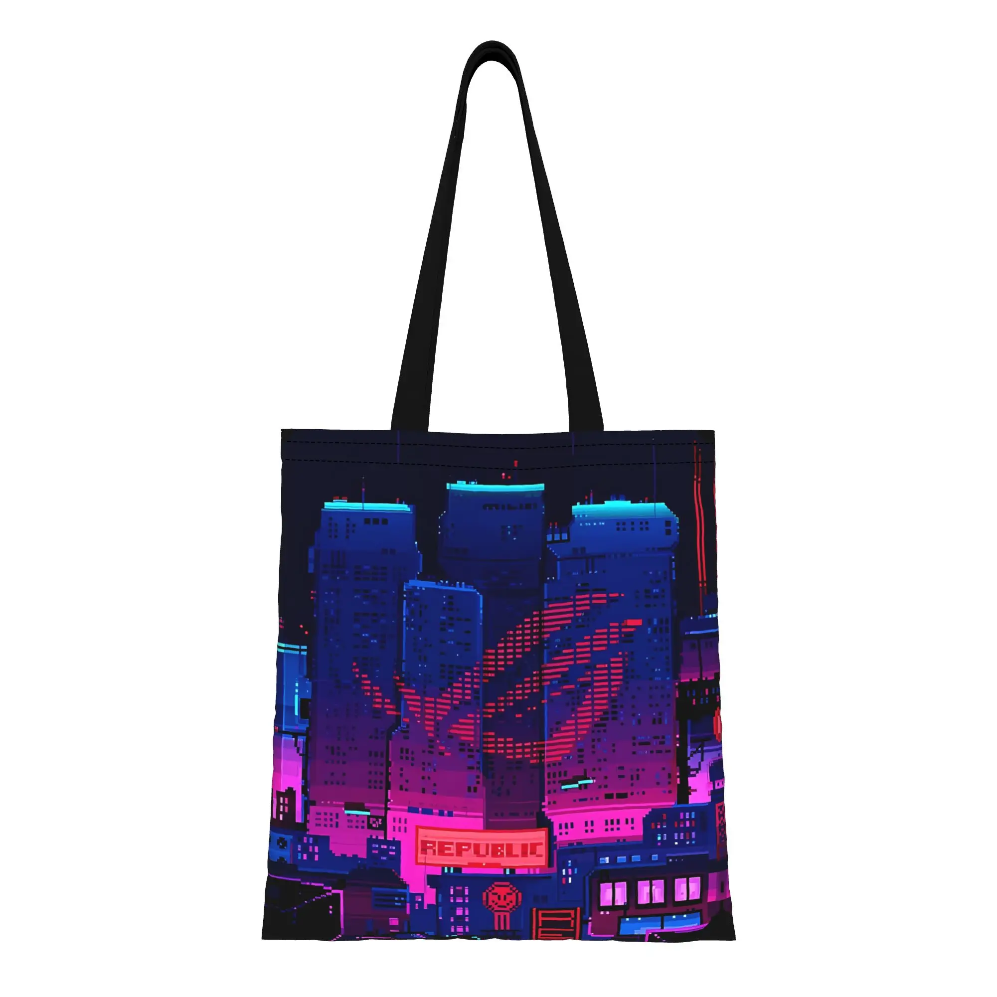 

Rog Strix Bits Canvas Woman Tote Bag for Shopping Travel Outdoor Heavy Duty Shoulder Handbag Graduation Youth Day gift