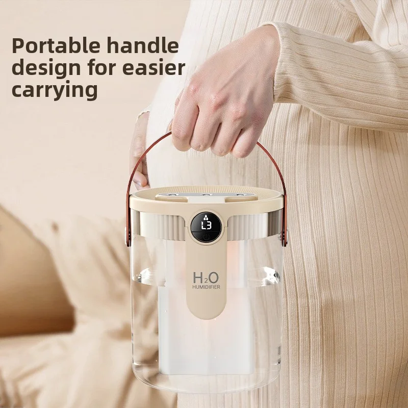 New humidifier, small size, three nozzles, large mist volume, suitable for office and home use, for hydration and moisturizing